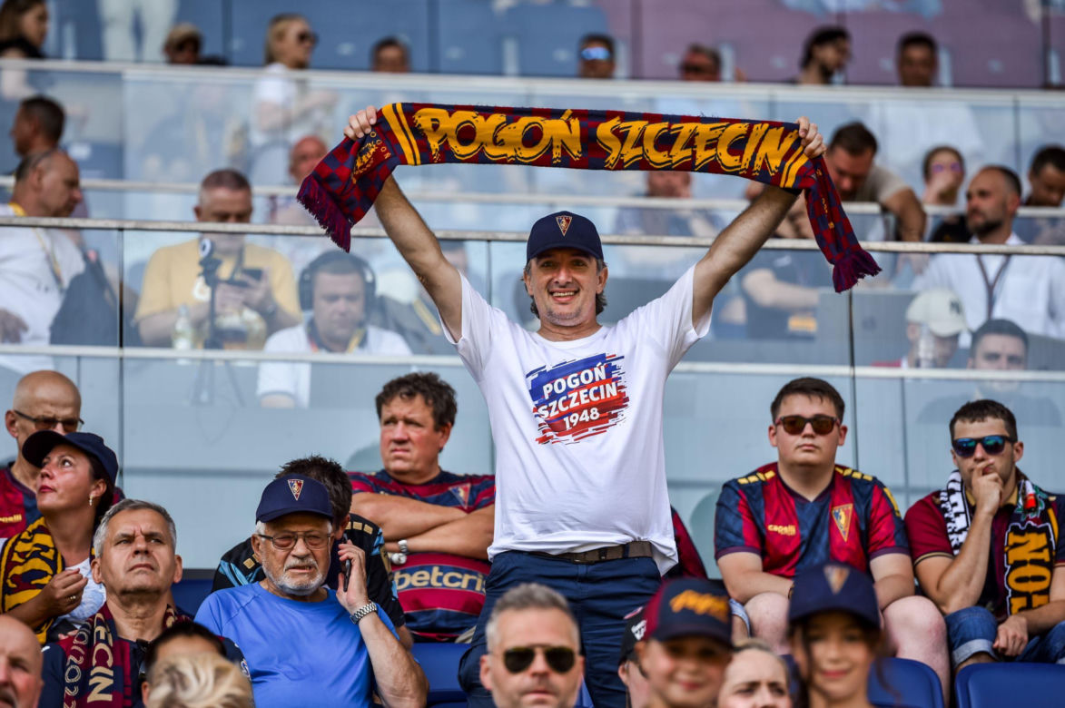Kibice podczas meczu Pogoń Szczecin - Korona Kielce