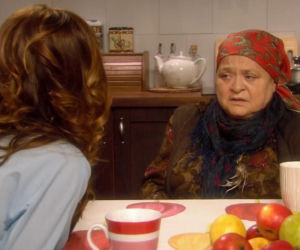 Ranczo 7 sezon odc. 85. Lucy (Ilona Ostrowska), babka (Grażyna Zielińska)