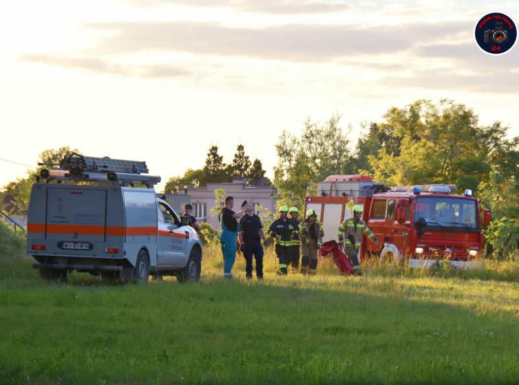 Mężczyzna wdrapał się na słup energetyczny. Poraził go prąd