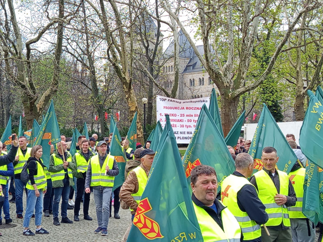 Protest rolników w Poznaniu. 14.04