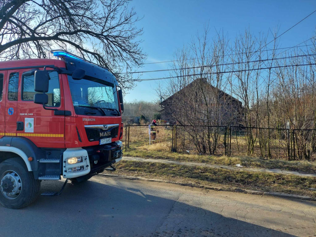 Pożar na osiedlu Bugaj w Starachowicach