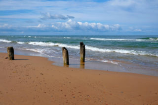 Niski stan Bałtyku - zdjęcia morza