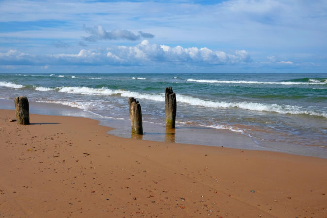 Niski stan Bałtyku - zdjęcia morza