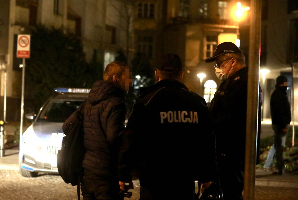 Tajemnicza akcja policji przy Alei Solidarności