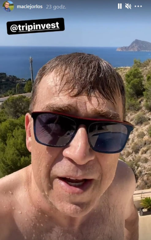 Maciej Orłoś pokazał klatę na wakacjach