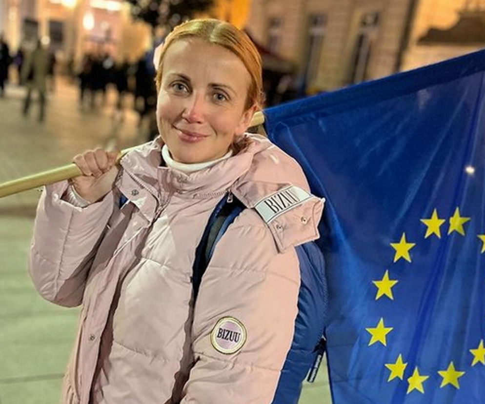Celebryci na manifestacji w Warszawie