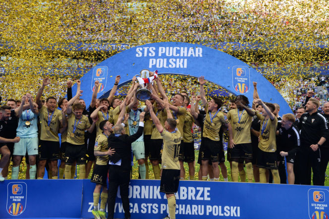 Karol Nawrocki i ceremonia po finale Pucharu Polski