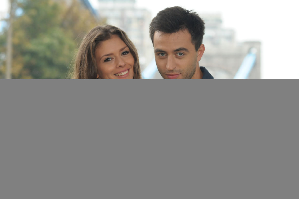 Pierwsza miłość. Mikser (Błażej Michalski), Klaudia (Klaudia Halejcio)