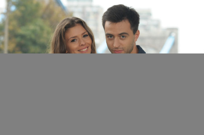 Pierwsza miłość. Mikser (Błażej Michalski), Klaudia (Klaudia Halejcio)