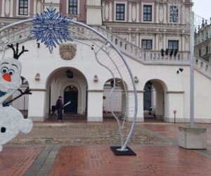 Bajkowa instalacja przed zamojski ratuszem