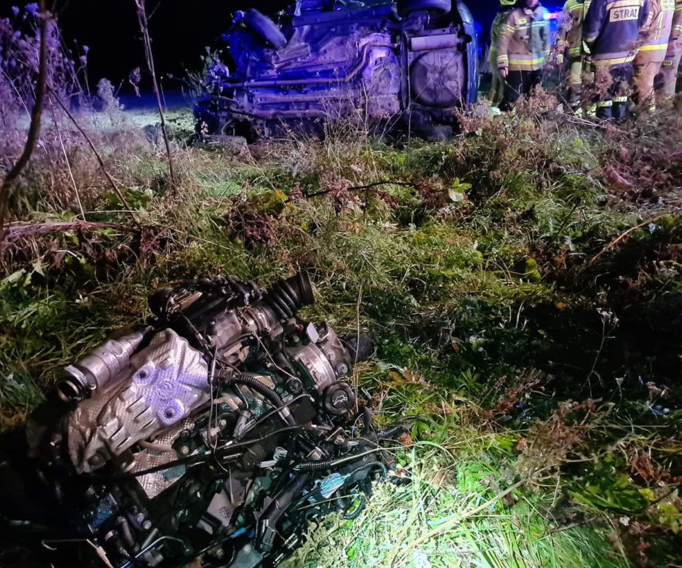 Baciuty. Tragiczny wypadek. Kierowca zmarł w szpitalu [ZDJĘCIA]