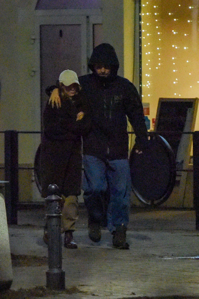 Agnieszka Kaczorowska i Marcin Rogacewicz na kolacji