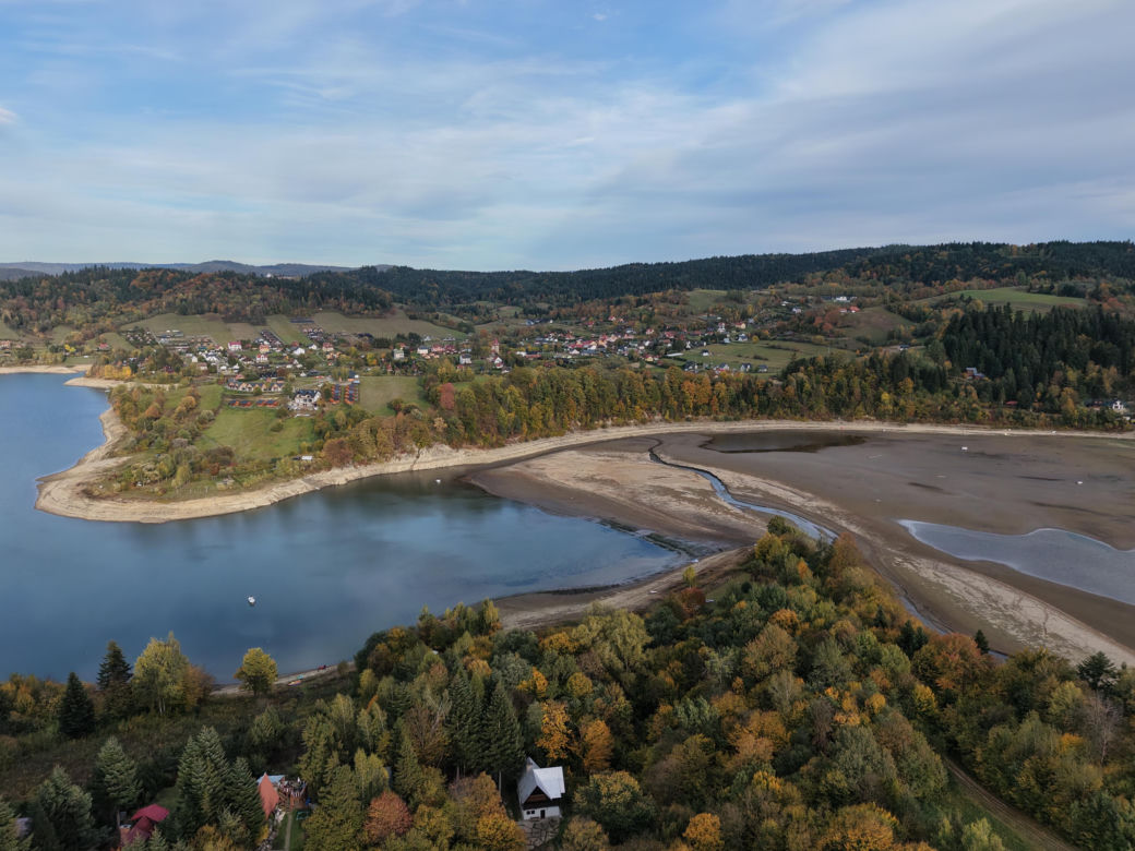 Wysychające Jezioro Solińskie