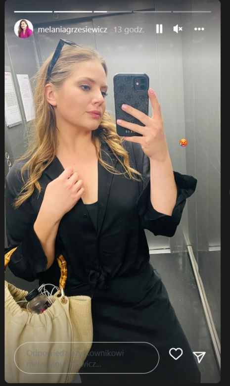 Melania Grzesiewicz (Anita z M jak miłość) na planie serialu