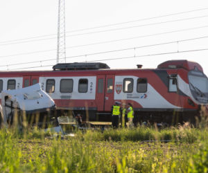 Wypadek na przejeździe kolejowym