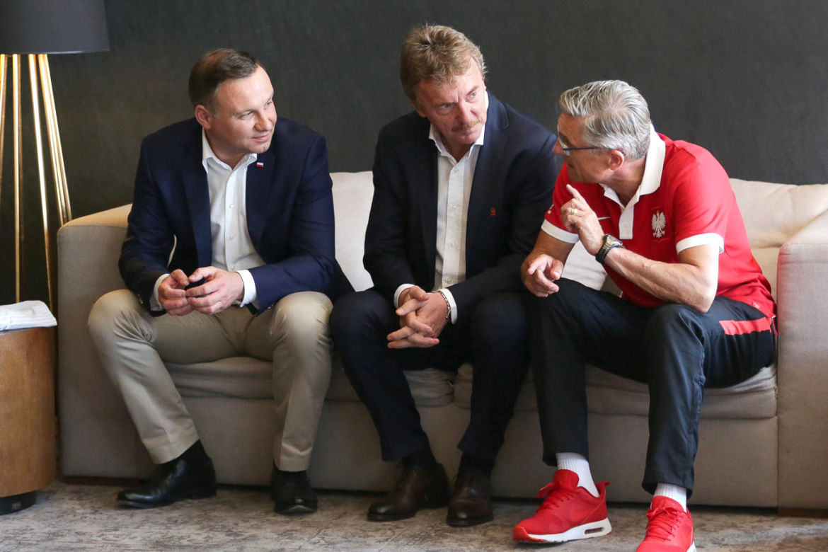 Prezydent Andrzej Duda, Zbigniew Boniek, Adam Nawałka