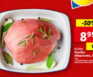 Szynka  wieprzowa XXL w cenie 8,99 zł/1 kg)