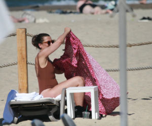 Katarzyna Herman na plaży