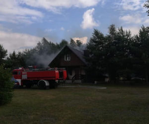 Pożar domków letniskowych