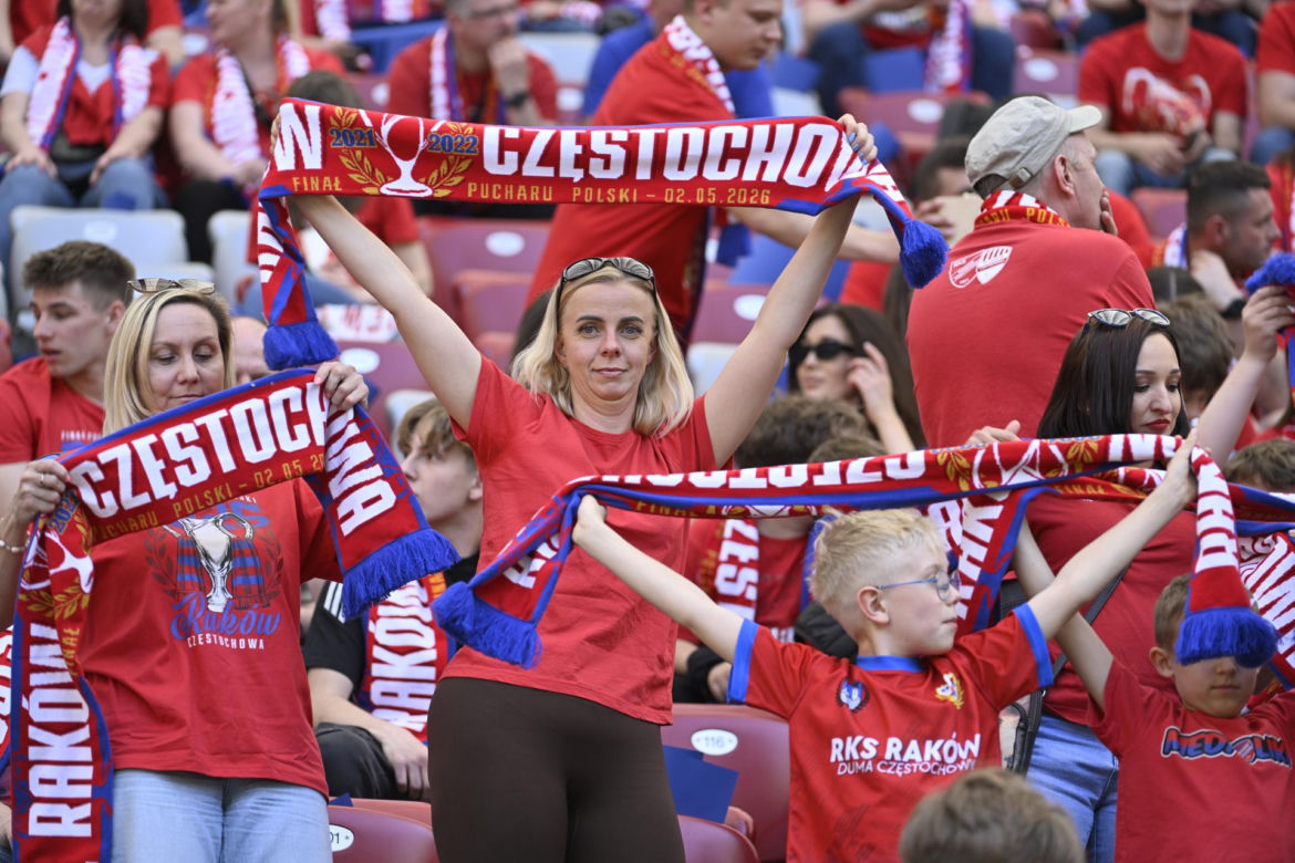 Puchar Polski pomiędzy Górnikiem Zabrze i Rakowem Częstochowa na PGE Narodowym w Warszawie