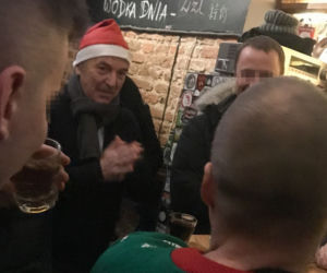 Zbigniew Boniek w knajpie