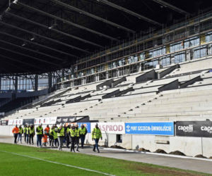Budowa stadionu w Szczecinie - luty 2022