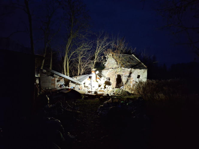 Zawalenie się domu pod Zgierzem