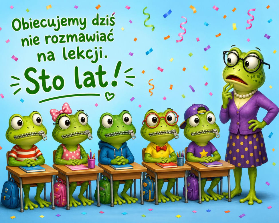 Zabawna kartka z okazji Dnia Nauczyciela