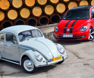 Volkswagen Beetle 2014 r. vs. Volkswagen Garbus 1960 r.