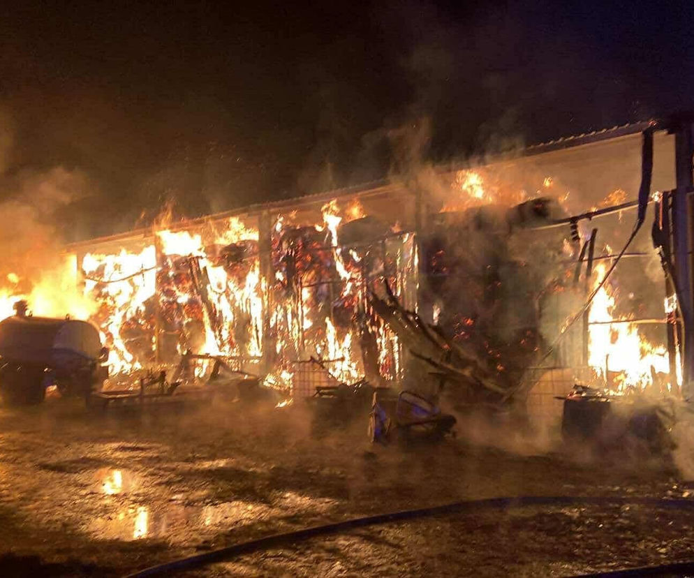 Pożar w Klubie Jeździeckim Facimiech