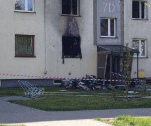 Pożąr mieszkania