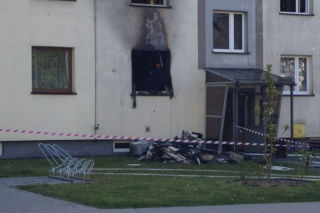 Pożąr mieszkania