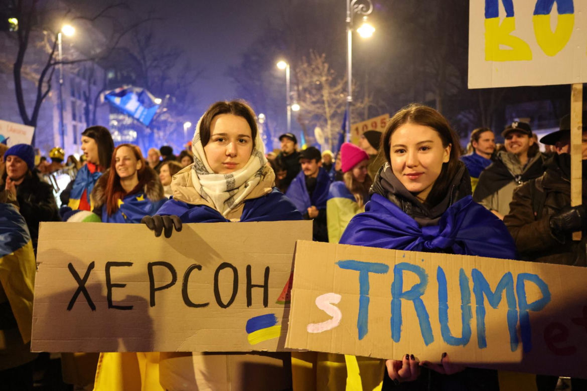 Manifestacja "Dziękujemy, Ukraino!" w Warszawie (24.02.2025)
