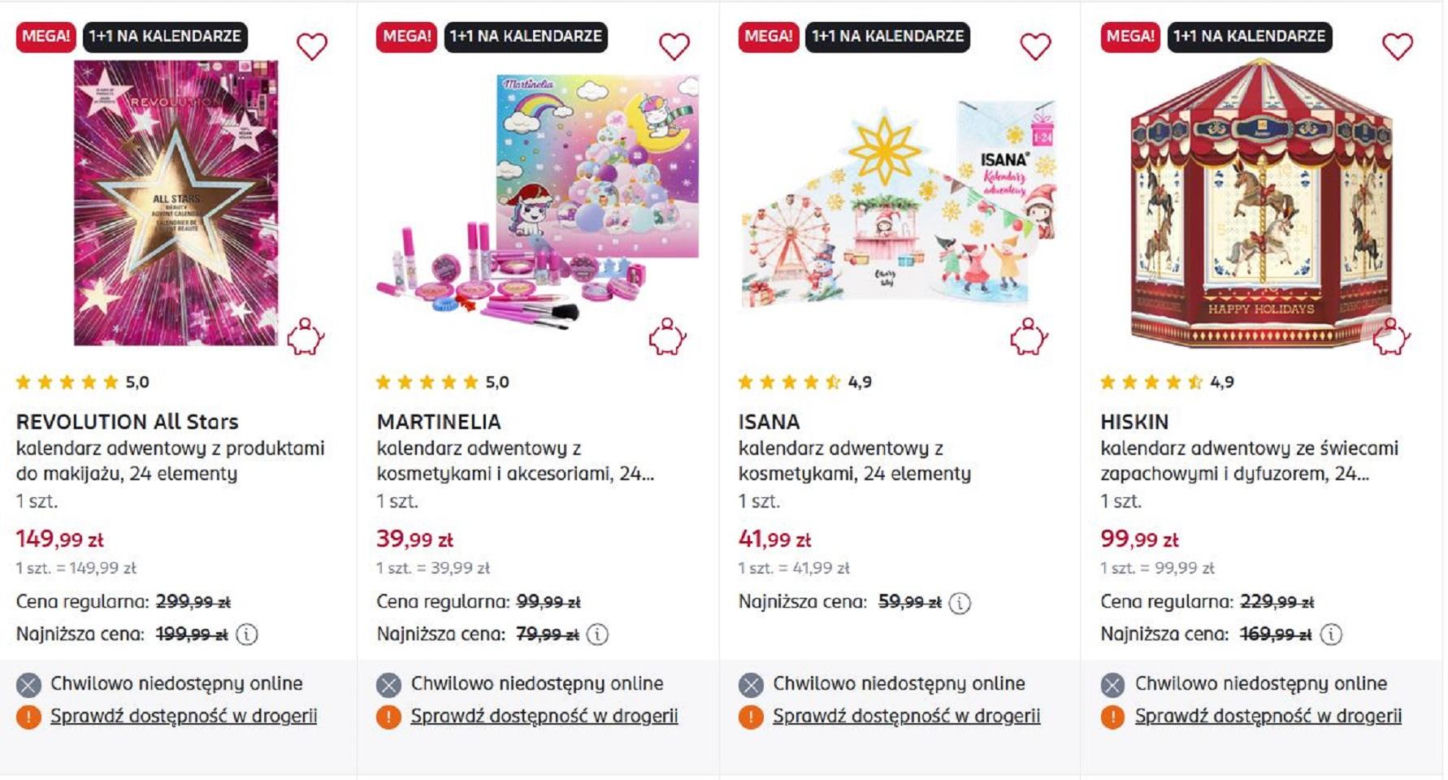 Rossmann rozdaje kalendarze adwentowe za darmo! Trzeba się spieszyć, oferta jest ograniczona czasowo