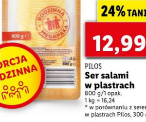 ser salami w plastrach 12,99 zł