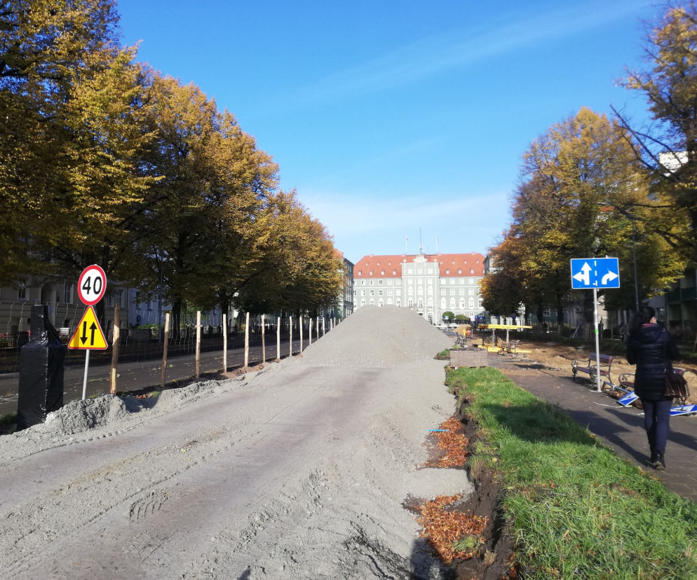 Przebudowa al. Jana Pawła II - październik 2020