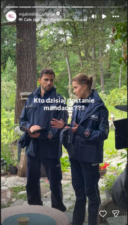 M jak miłość nowy sezon na planie. Natalka (Dominika Suchecka), Rafał (Jakub Kucner)