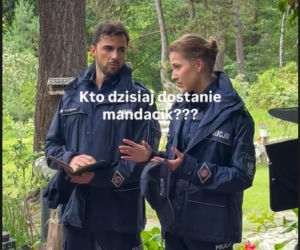 M jak miłość nowy sezon na planie. Natalka (Dominika Suchecka), Rafał (Jakub Kucner)