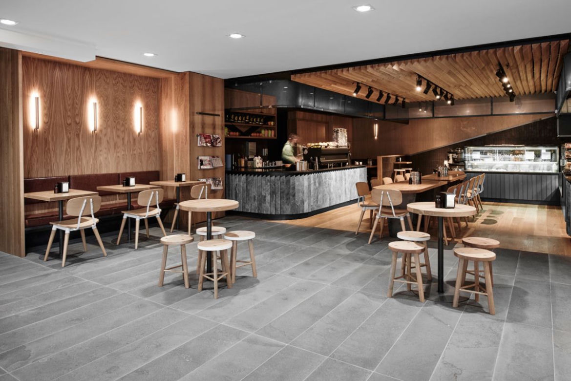 Wnętrze restauracji w stylu modern