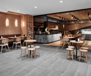 Wnętrze restauracji w stylu modern