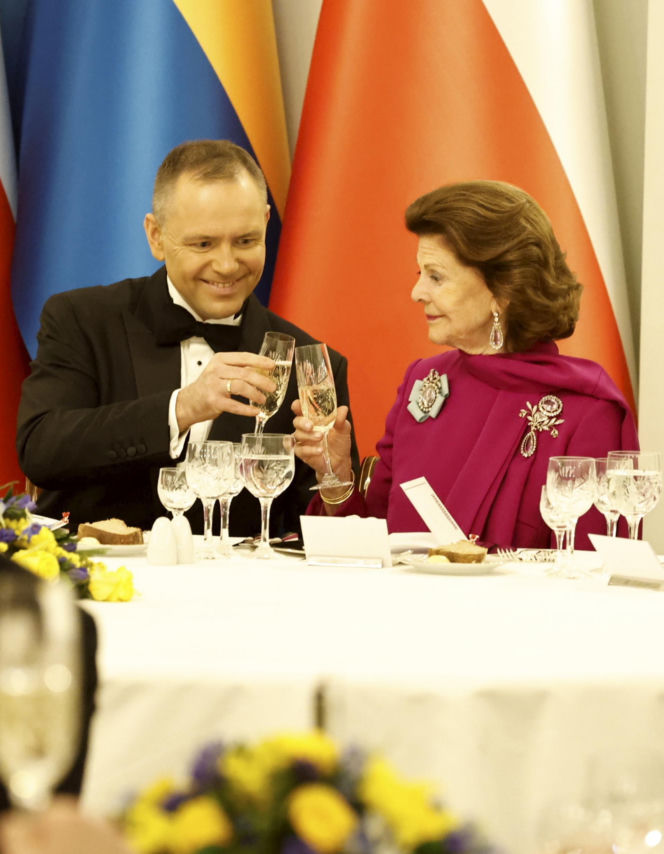 Obiad na cześć szwedzkiej pary królewskiej
