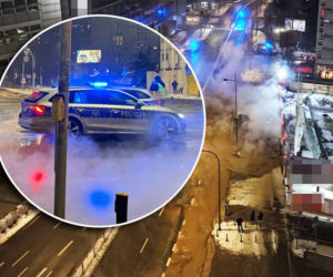 Gorąca chmura spowiła centrum Warszawy. Wielka dziura na środku ulicy. Co się stało?!