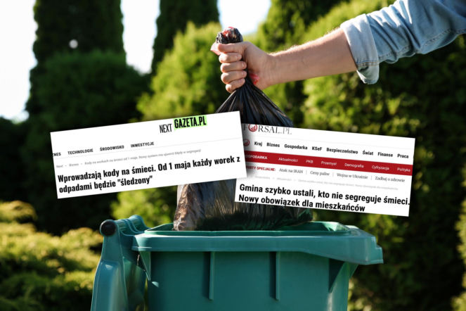Zamieszanie z kodami na śmieci od 1 maja