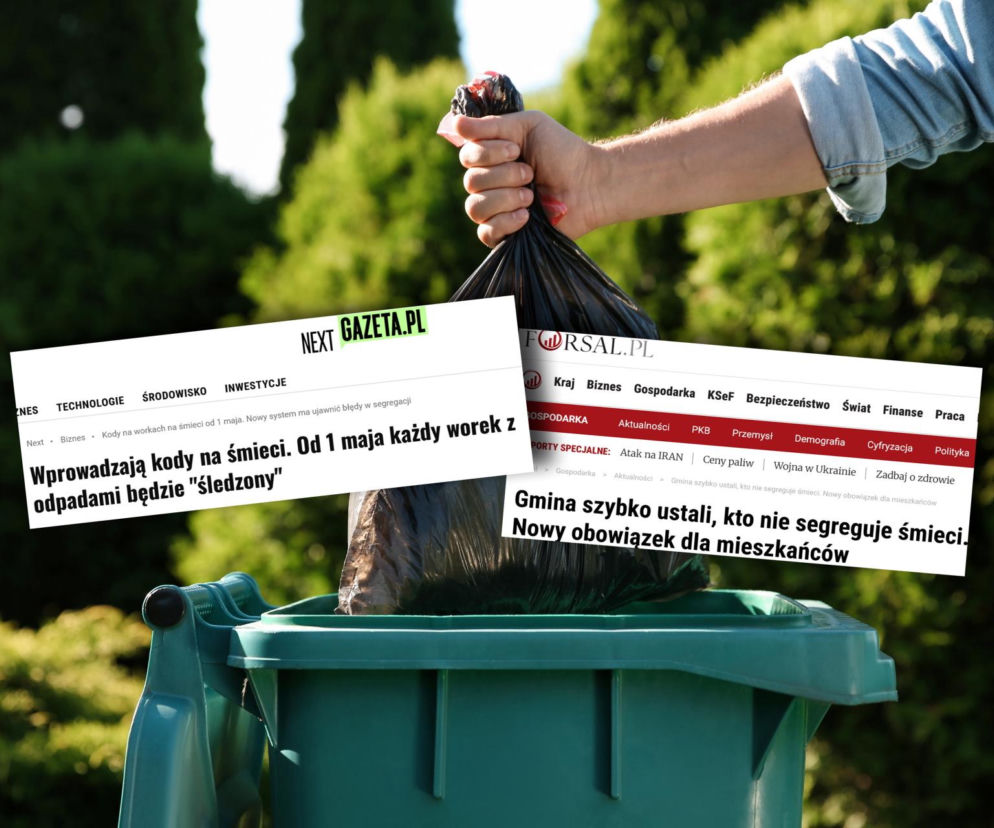 Zamieszanie z kodami na śmieci od 1 maja