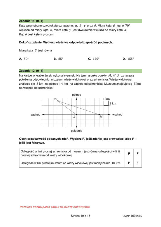Egzamin ósmoklasisty 2026: matematyka 12.05.2026 r. Arkusze CKE