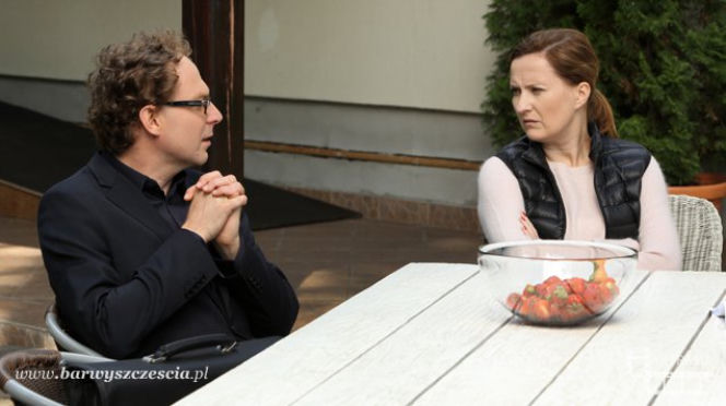 Barwy szczęścia. Maria Pyrka (Izabela Kuna), Marek (Marcin Perchuć)