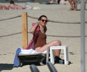 Katarzyna Herman na plaży