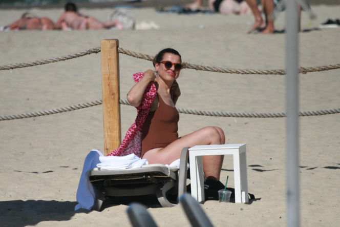 Katarzyna Herman na plaży