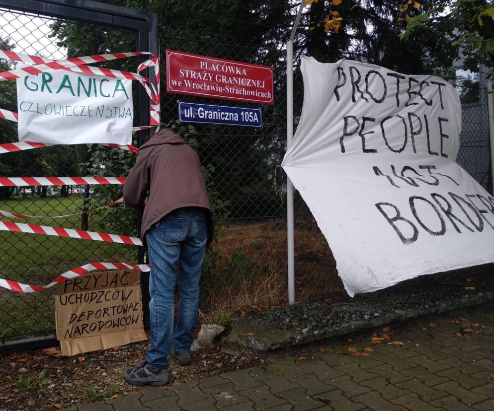 Protest straż graniczna Wrocław