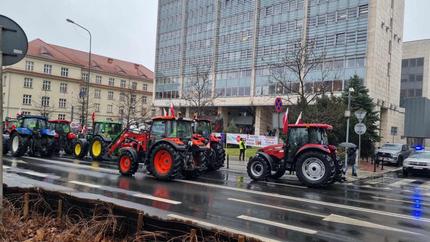 Protest rolników w Poznaniu